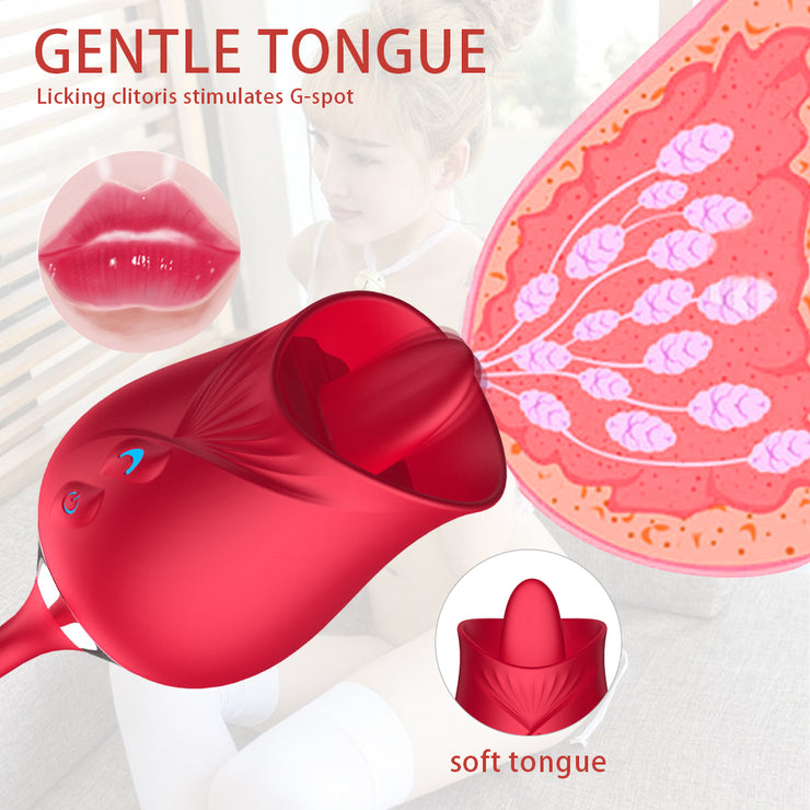 Rose Shaped Licking Clitoris Massager