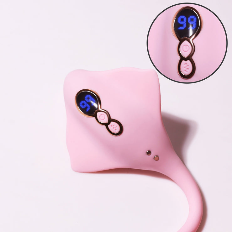 Manta ray shaped vibrator