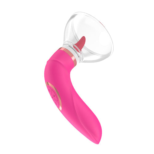 Sucking+ Licking Clitoral Stimulator Vibrator Toy