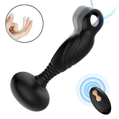 Wireless remote control anal plug vibrator