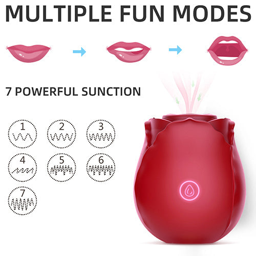 Rose-shaped Sucking Vibrator