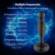 Wireless remote control anal plug vibrator