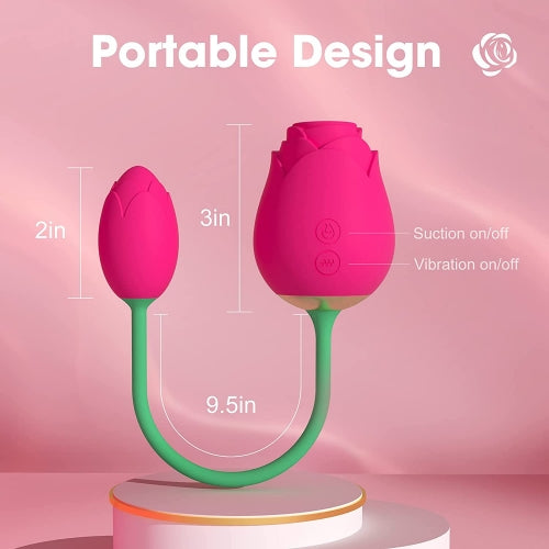 Rose Vibrator with Stem