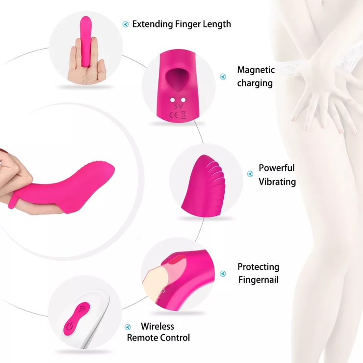 Remote Control G spot Finger Vibrator