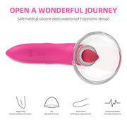 Sucking+ Licking Clitoral Stimulator Vibrator Toy