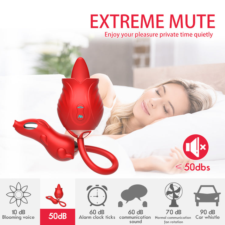 Rose vibrator with electric shock pig