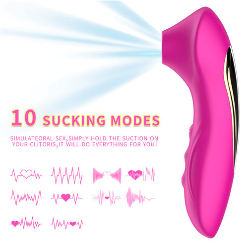 Rechargeable womens mini suction vibrator for sex