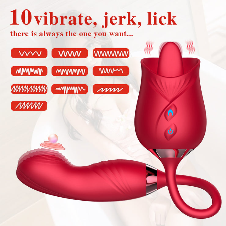 Rose Shaped Licking Clitoris Massager