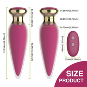 Silicone Anal Plug USB chargeable vibrator Mobile APP