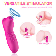 Rechargeable womens mini suction vibrator for sex