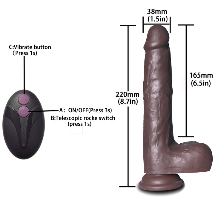 Electric dildo with wireless remote control