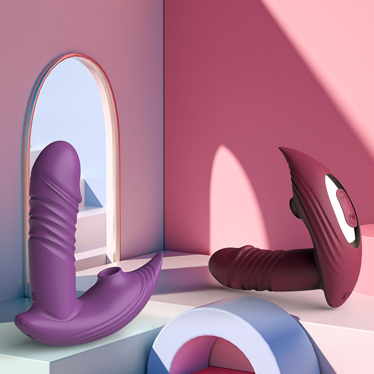 Wearable Wireless Control Sucking Vibrator