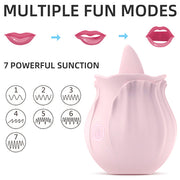 Licking Tongue Rose Toy Vibrator