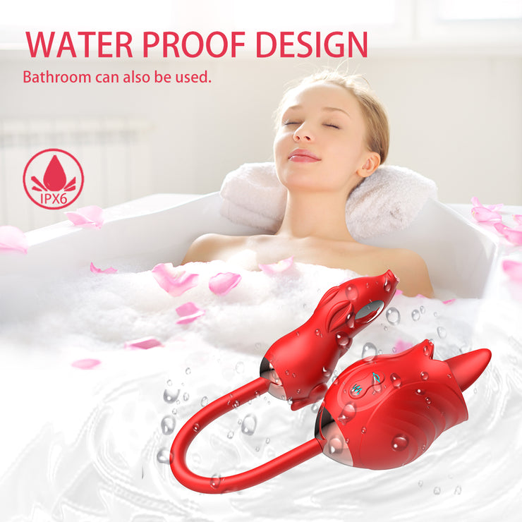 Rose vibrator with electric shock pig