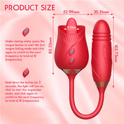 Licking Rose Vibrator Dildo