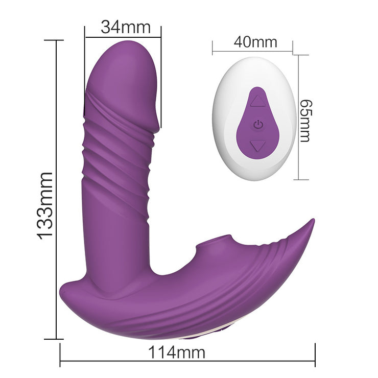 Wearable Wireless Control Sucking Vibrator