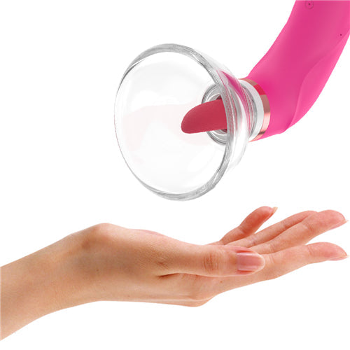 Sucking+ Licking Clitoral Stimulator Vibrator Toy