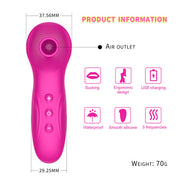 Rechargeable womens mini suction vibrator for sex