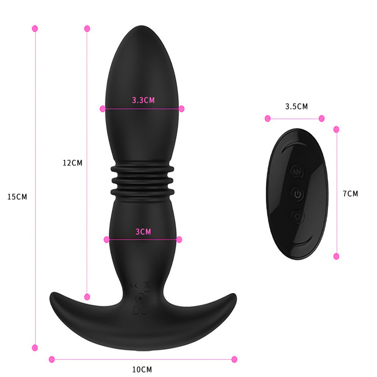 Wireless Remote Control Silicone Anal Plug Toy