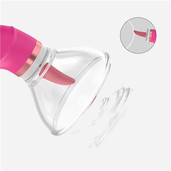 Sucking+ Licking Clitoral Stimulator Vibrator Toy