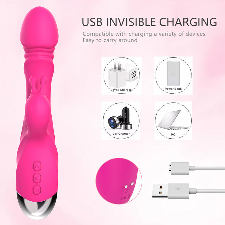 Rechargeable Rabbit Vibrator for Women