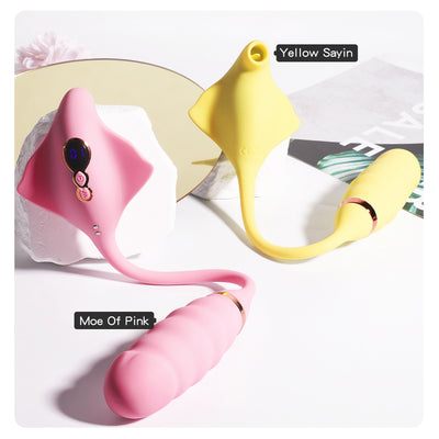 Manta ray shaped vibrator