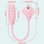 Manta ray shaped vibrator