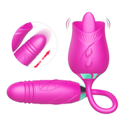 Licking Rose Vibrator Dildo