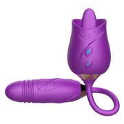 Licking Rose Vibrator Dildo