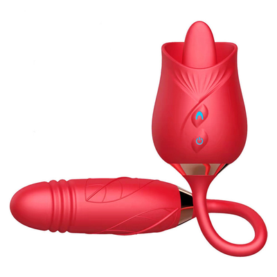 Licking Rose Vibrator Dildo